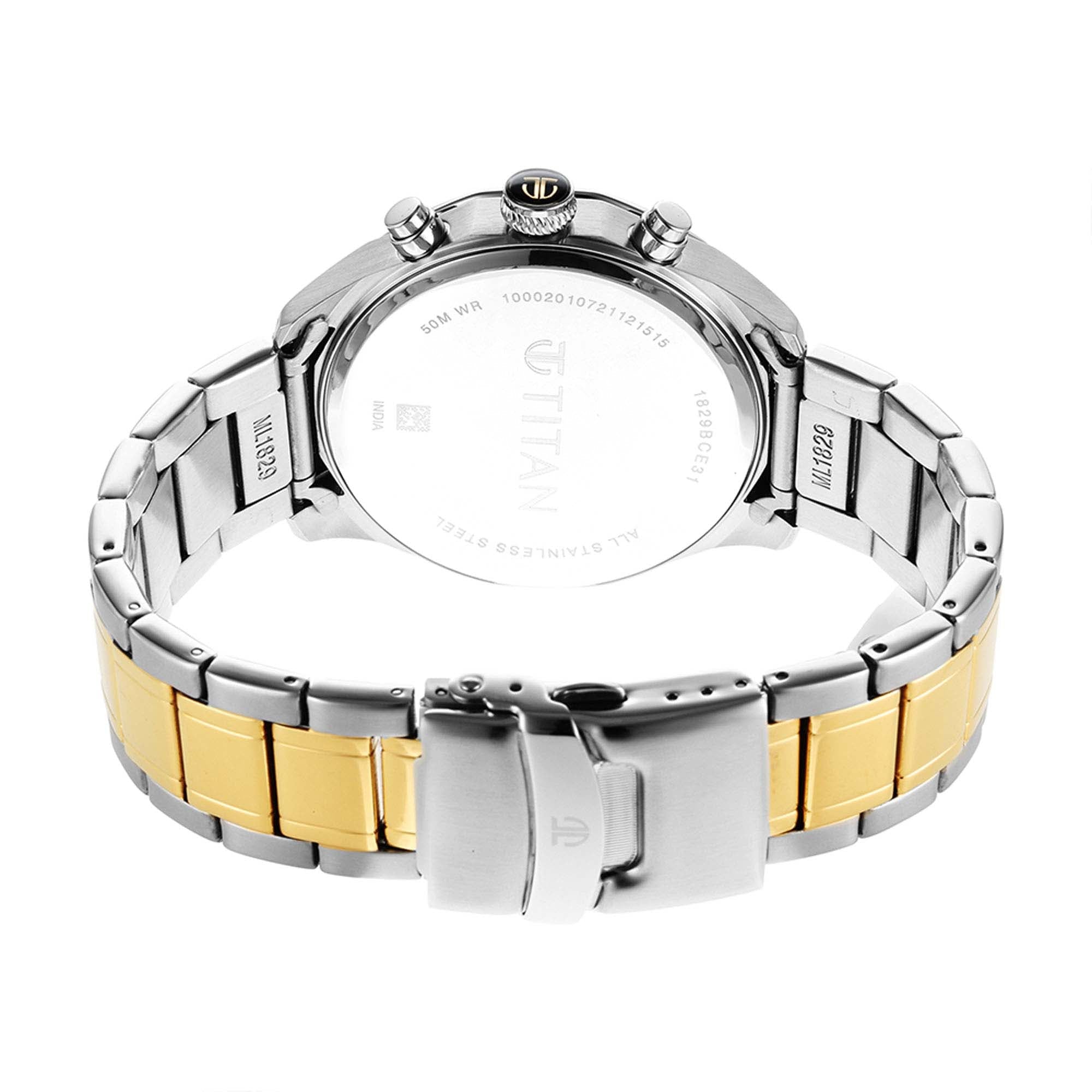 Titan Quartz Multifunction Silver Dial Stainless Steel Strap Watch for Titan Watches Australia