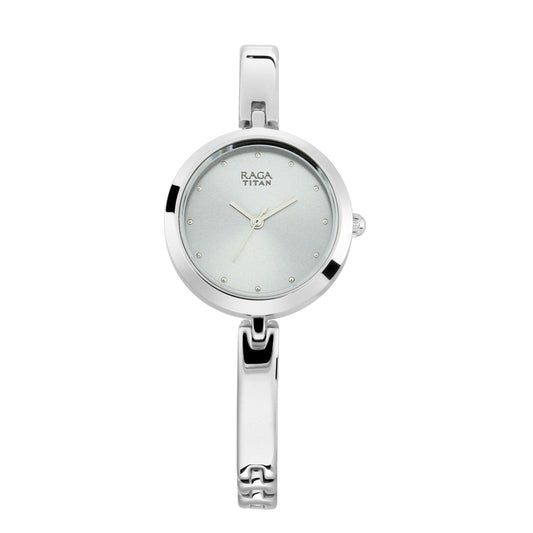 Titan Raga Viva Grey Dial Women Watch With Metal Strap