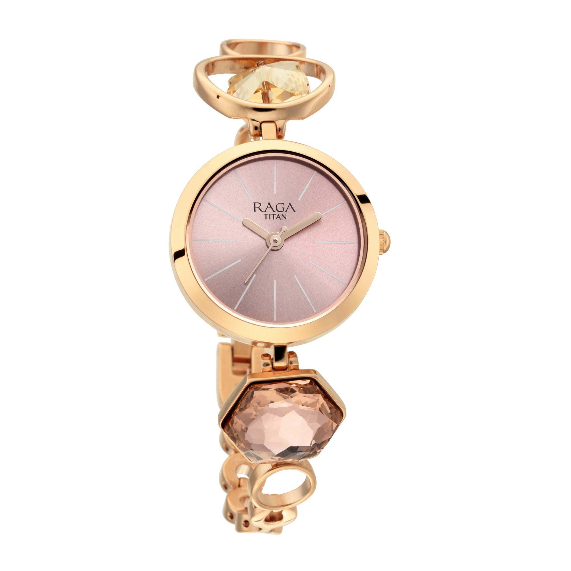 Titan Raga Moments Of Joy Mother of Pearl Dial Women Watch With Metal Strap