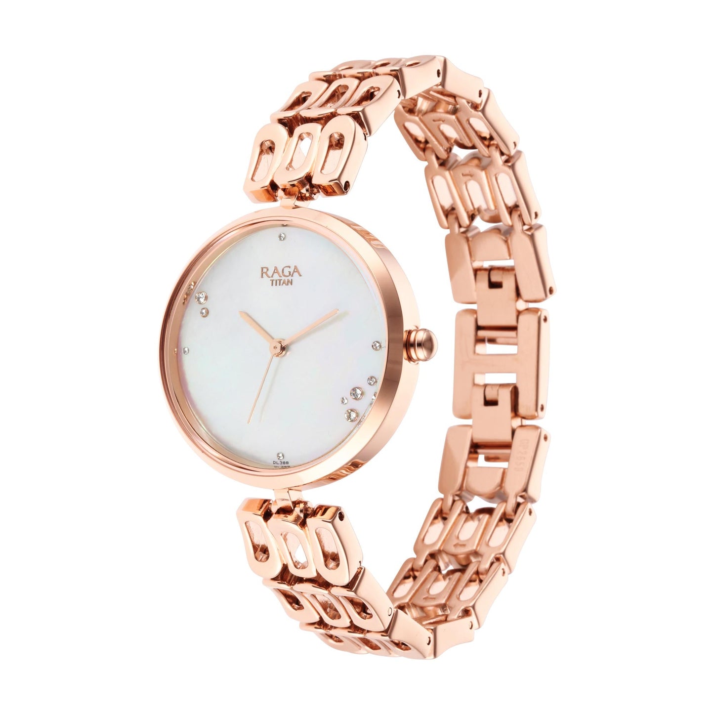 Titan Raga Chic Mother Of Pearl Dial Women Watch With Metal Strap