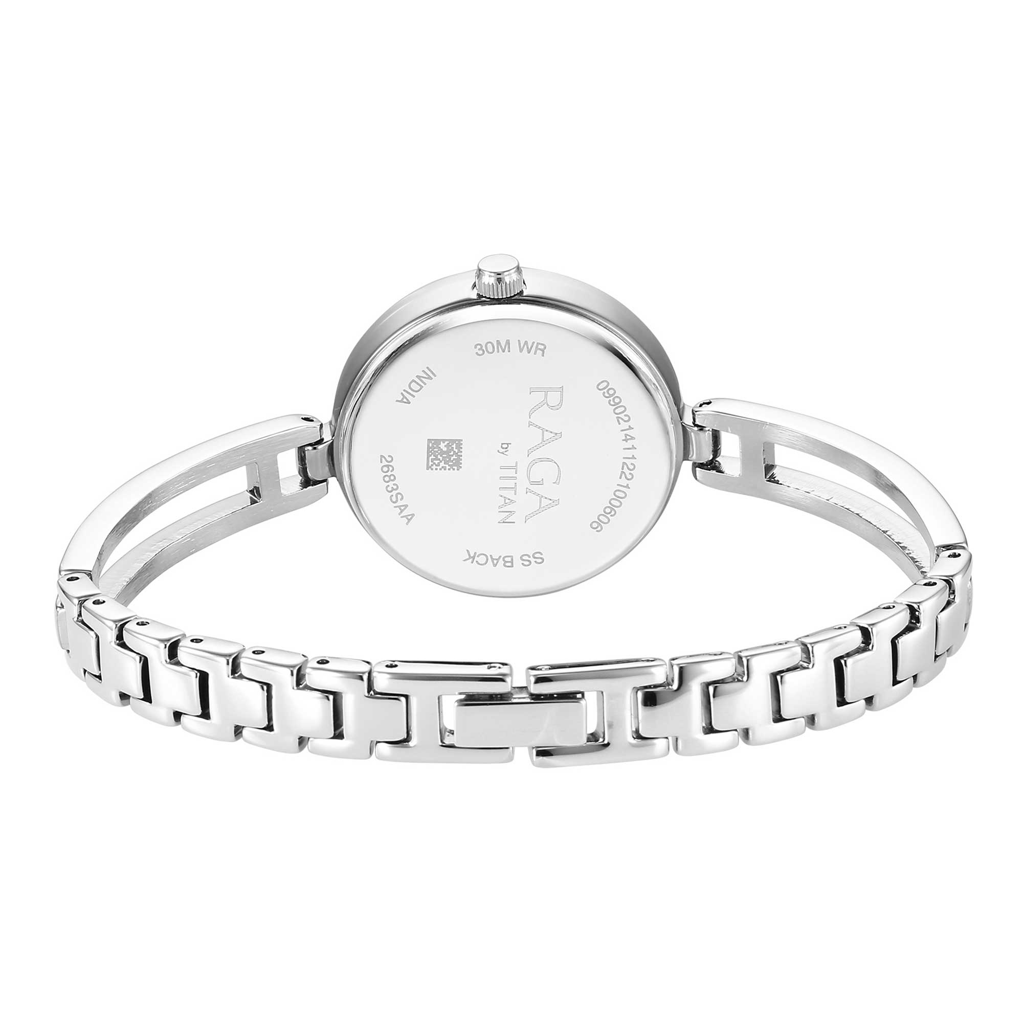 Titan Raga Viva Silver Dial Metal Strap Watch for Women