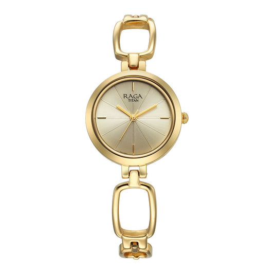 Titan Raga Champagne Dial Watch for Women